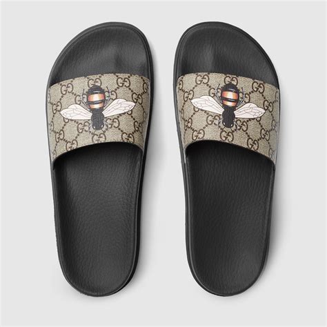 gucci slides with bees|size 14 gucci slides.